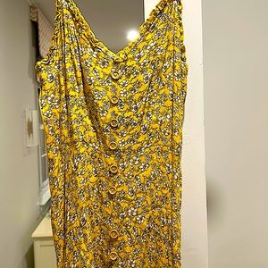 shein Yellow Floral dress